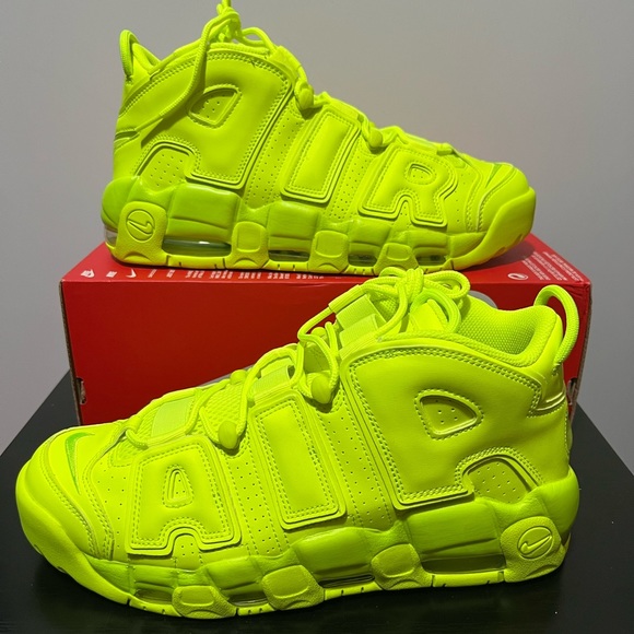Nike Shoes Nike Air More Uptempo 96 Volt Neon Green Basketball Shoe
